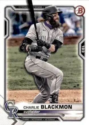 2021 Bowman #4 - Charlie Blackmon - Colorado Rockies