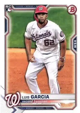 2021 Bowman #5 - Luis García Jr. - Washington Nationals