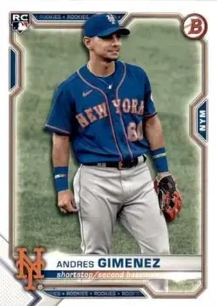 2021 Bowman #8 - Andrés Giménez - New York Mets