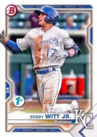 2021 Bowman 1st Edition #BFE-1 - Bobby Witt Jr. - Kansas City Royals