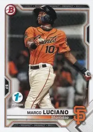 2021 Bowman 1st Edition #BFE-8 - Marco Luciano - San Francisco Giants