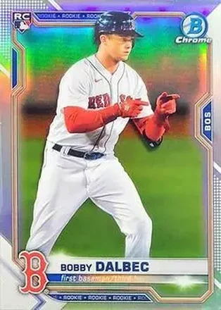 2021 Bowman Chrome #1b - Bobby Dalbec - Boston Red Sox