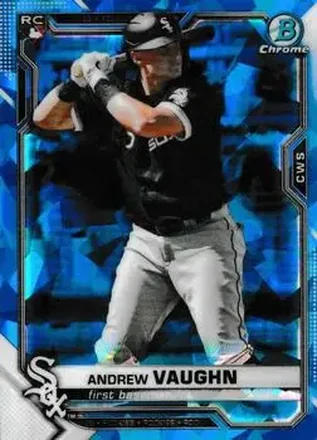 2021 Bowman Chrome Sapphire Edition #5 - Andrew Vaughn - Chicago White Sox