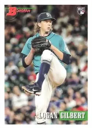 2021 Bowman Heritage #8 - Logan Gilbert - Seattle Mariners