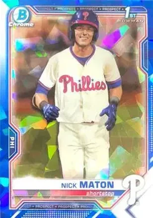 2021 Bowman Sapphire Edition #BCP-5 - Nick Maton - Philadelphia Phillies