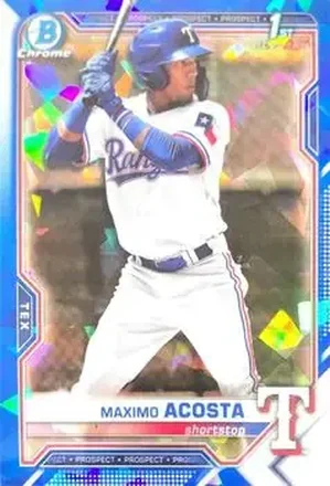 2021 Bowman Sapphire Edition #BCP-7 - Maximo Acosta - Texas Rangers