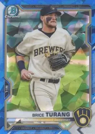 2021 Bowman Sapphire Edition #BCP-10 - Brice Turang - Milwaukee Brewers