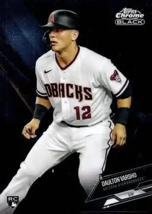 2021 Topps Chrome Black #9 - Daulton Varsho - Arizona Diamondbacks