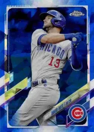 2021 Topps Chrome Sapphire Edition #4 - David Bote - Chicago Cubs