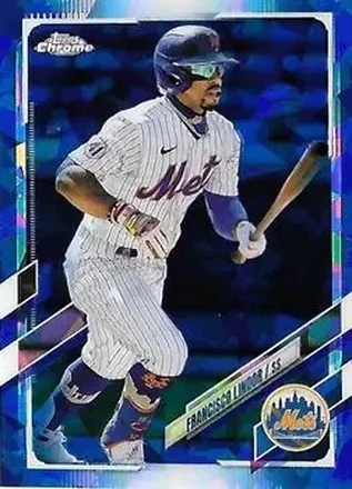 2021 Topps Chrome Update Sapphire Edition #US1 - Francisco Lindor - New York Mets
