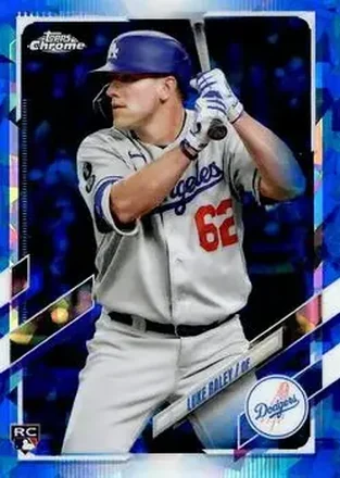 2021 Topps Chrome Update Sapphire Edition #US7 - Luke Raley - Los Angeles Dodgers