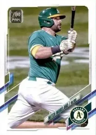 2021 Topps Update #US4 - Mitch Moreland - Oakland Athletics