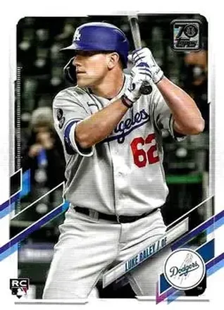 2021 Topps Update #US7 - Luke Raley - Los Angeles Dodgers
