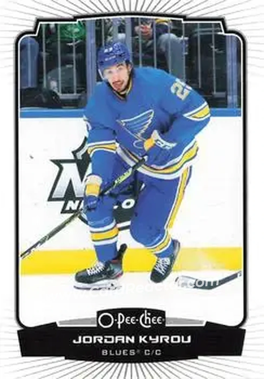 2022-23 O-Pee-Chee #12 - Jordan Kyrou - St. Louis Blues - Front