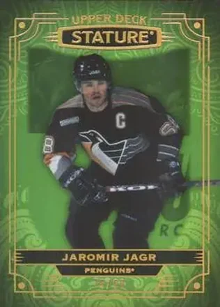 2022-23 Upper Deck Stature - Green #13 - Jaromir Jagr - Pittsburgh Penguins