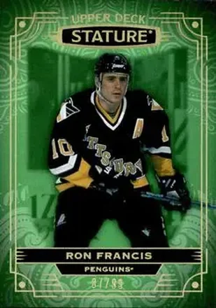 2022-23 Upper Deck Stature - Green #15 - Ron Francis - Pittsburgh Penguins