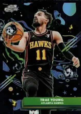 2025-26 Topps Chrome Cosmic #15 - Trae Young - Atlanta Hawks 2025-26 Topps Chrome Cosmic #15 - Trae Young - Atlanta Hawks