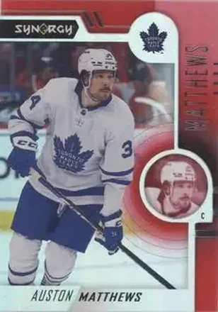 2022-23 Upper Deck Synergy - Red #19 - Auston Matthews - Toronto Maple Leafs
