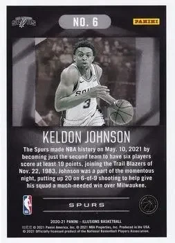 Back of Keldon Johnson