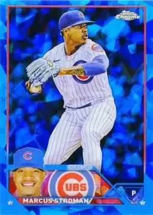 2023 Topps Chrome Sapphire Edition #54 - Marcus Stroman - Chicago Cubs