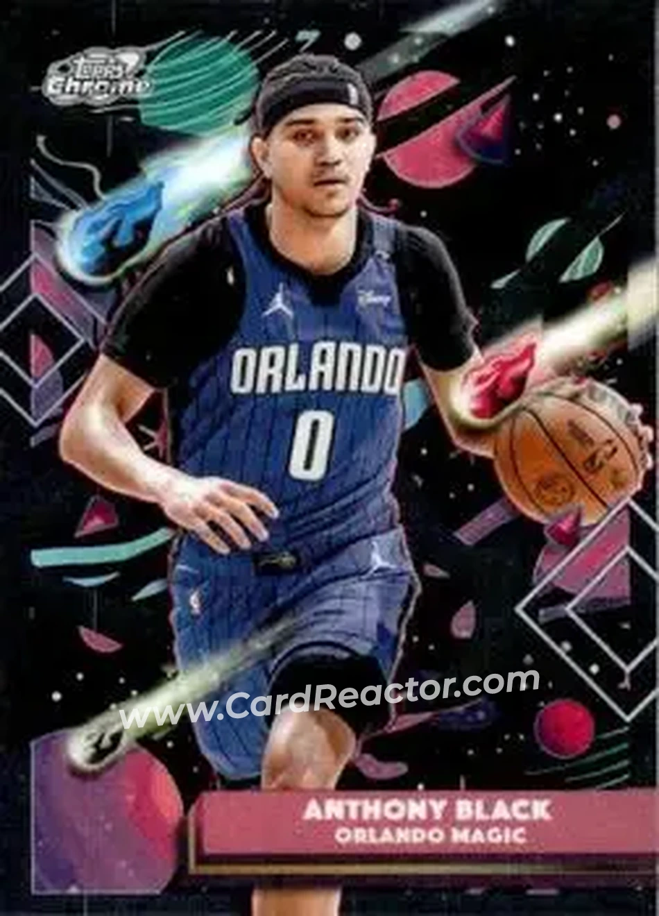 2025-26 Topps Chrome Cosmic #20 - Anthony Black - Orlando Magic - Front 2025-26 Topps Chrome Cosmic #20 - Anthony Black - Orlando Magic - Front