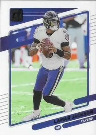 2021 Clearly Donruss #4 - Lamar Jackson - Baltimore Ravens