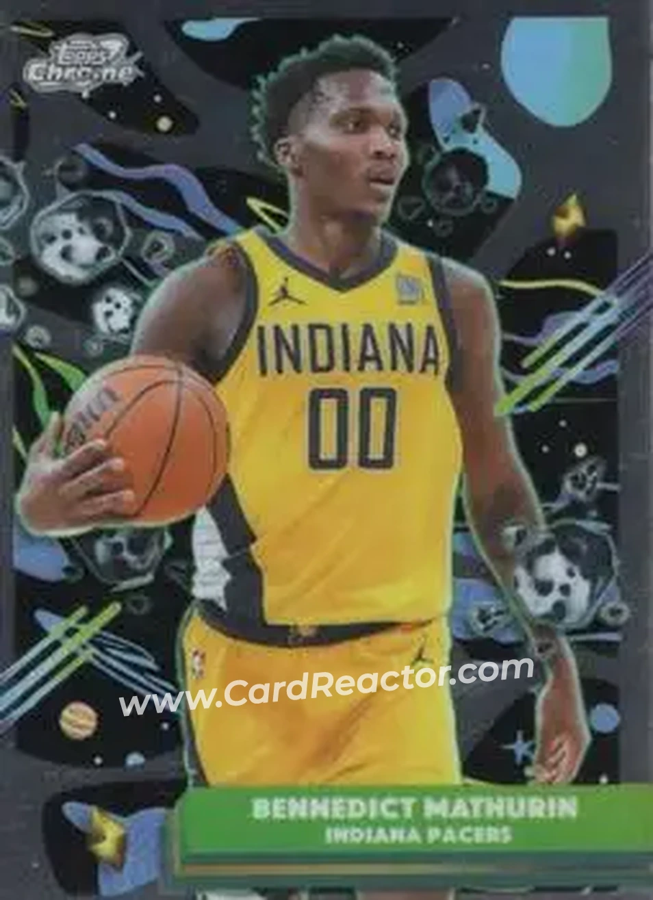 2025-26 Topps Chrome Cosmic #24 - Bennedict Mathurin - Indiana Pacers - Front