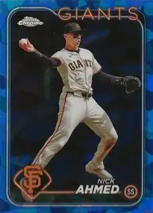 2024 Topps Chrome Update Sapphire Edition #USCS98 - Nick Ahmed - San Francisco Giants