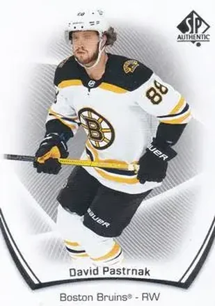 2021-22 SP Authentic #10 - David Pastrnak - Boston Bruins