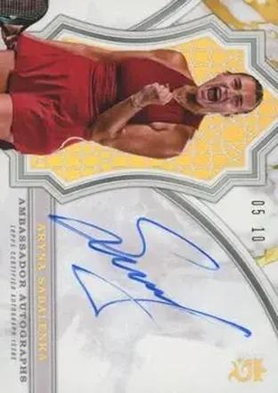 2024 Topps Royalty Collection - Ambassador Autographs Gold #AA-AS - Aryna Sabalenka