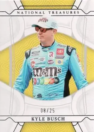 2022 Panini National Treasures #18 - Kyle Busch - Joe Gibbs Racing