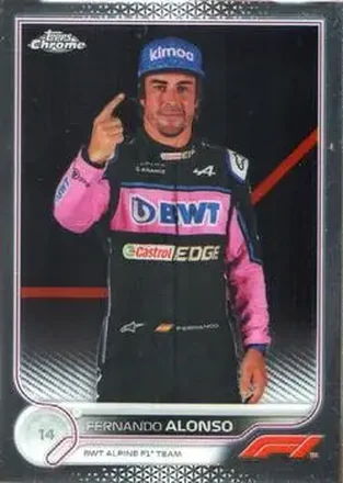 2022 Topps Chrome Formula 1 #13 - Fernando Alonso - BWT Alpine F1 Team