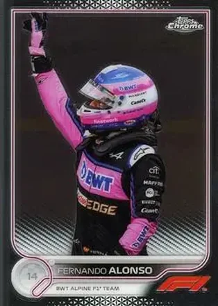 2022 Topps Chrome Formula 1 #14 - Fernando Alonso - BWT Alpine F1 Team
