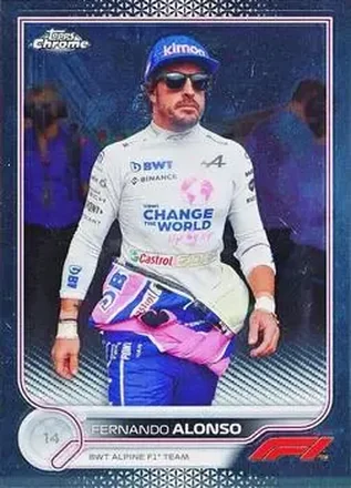 2022 Topps Chrome Formula 1 #16a - Fernando Alonso - BWT Alpine F1 Team