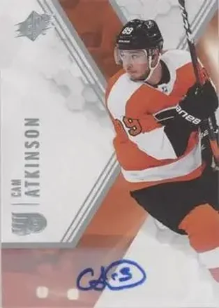 2021-22 SPx - Autographs #5 - Cam Atkinson - Philadelphia Flyers