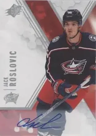 2021-22 SPx - Autographs #9 - Jack Roslovic - Columbus Blue Jackets