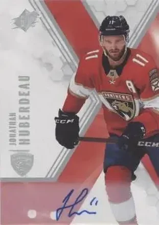 2021-22 SPx - Autographs #11 - Jonathan Huberdeau - Florida Panthers