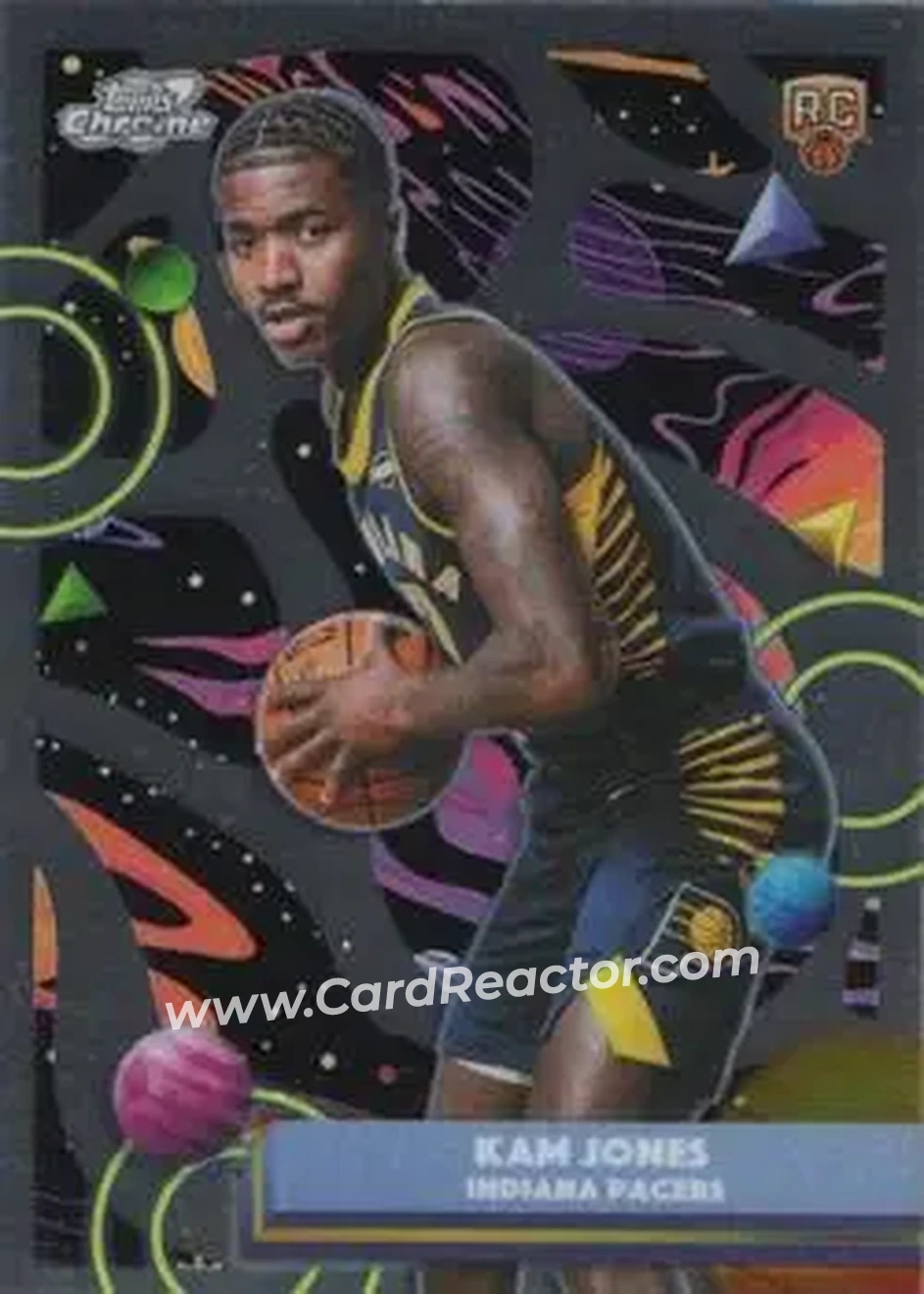 2025-26 Topps Chrome Cosmic #31 - Kam Jones - Indiana Pacers - Front