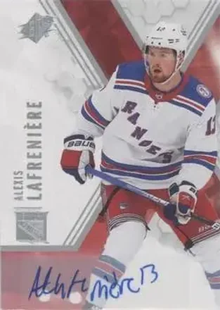 2021-22 SPx - Autographs #13 - Alexis Lafreniere - New York Rangers
