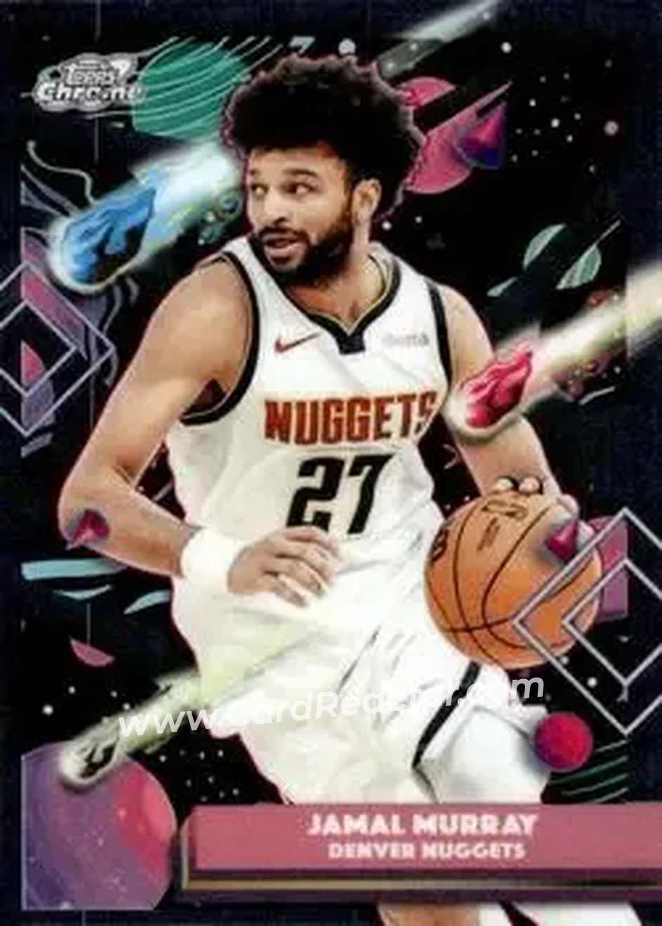 2025-26 Topps Chrome Cosmic #32 - Jamal Murray - Denver Nuggets - Front 2025-26 Topps Chrome Cosmic #32 - Jamal Murray - Denver Nuggets - Front