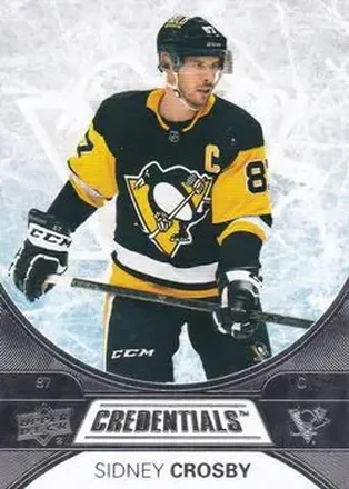 2021-22 Upper Deck Credentials #2 - Sidney Crosby - Pittsburgh Penguins