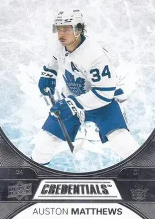 2021-22 Upper Deck Credentials #5 - Auston Matthews - Toronto Maple Leafs