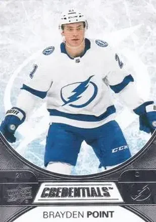 2021-22 Upper Deck Credentials #7 - Brayden Point - Tampa Bay Lightning