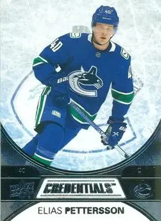 2021-22 Upper Deck Credentials #10 - Elias Pettersson - Vancouver Canucks