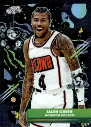 2025-26 Topps Chrome Cosmic #33 - Jalen Green - Houston Rockets