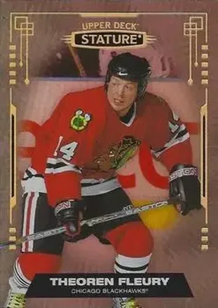 2021-22 Upper Deck Stature #9 - Theoren Fleury - Chicago Blackhawks