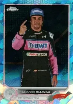 2022 Topps Chrome Sapphire Edition Formula 1 feature card