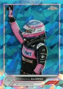 2022 Topps Chrome Sapphire Edition Formula 1 feature card