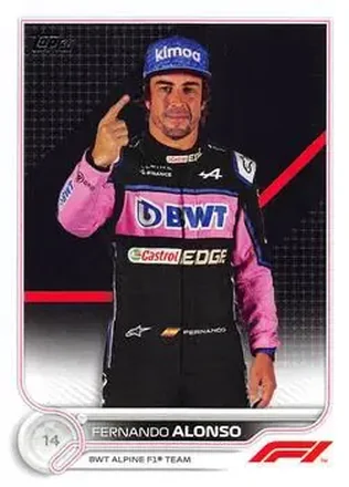 2022 Topps Formula 1 #13 - Fernando Alonso - BWT Alpine F1 Team