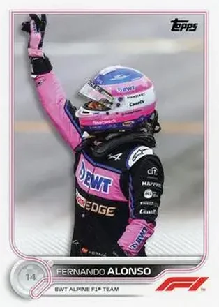 2022 Topps Formula 1 #14 - Fernando Alonso - BWT Alpine F1 Team